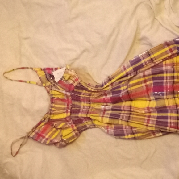 NWT knee length thin strap spring dress. Size large.  "She's cool " brand - Picture 3 of 3